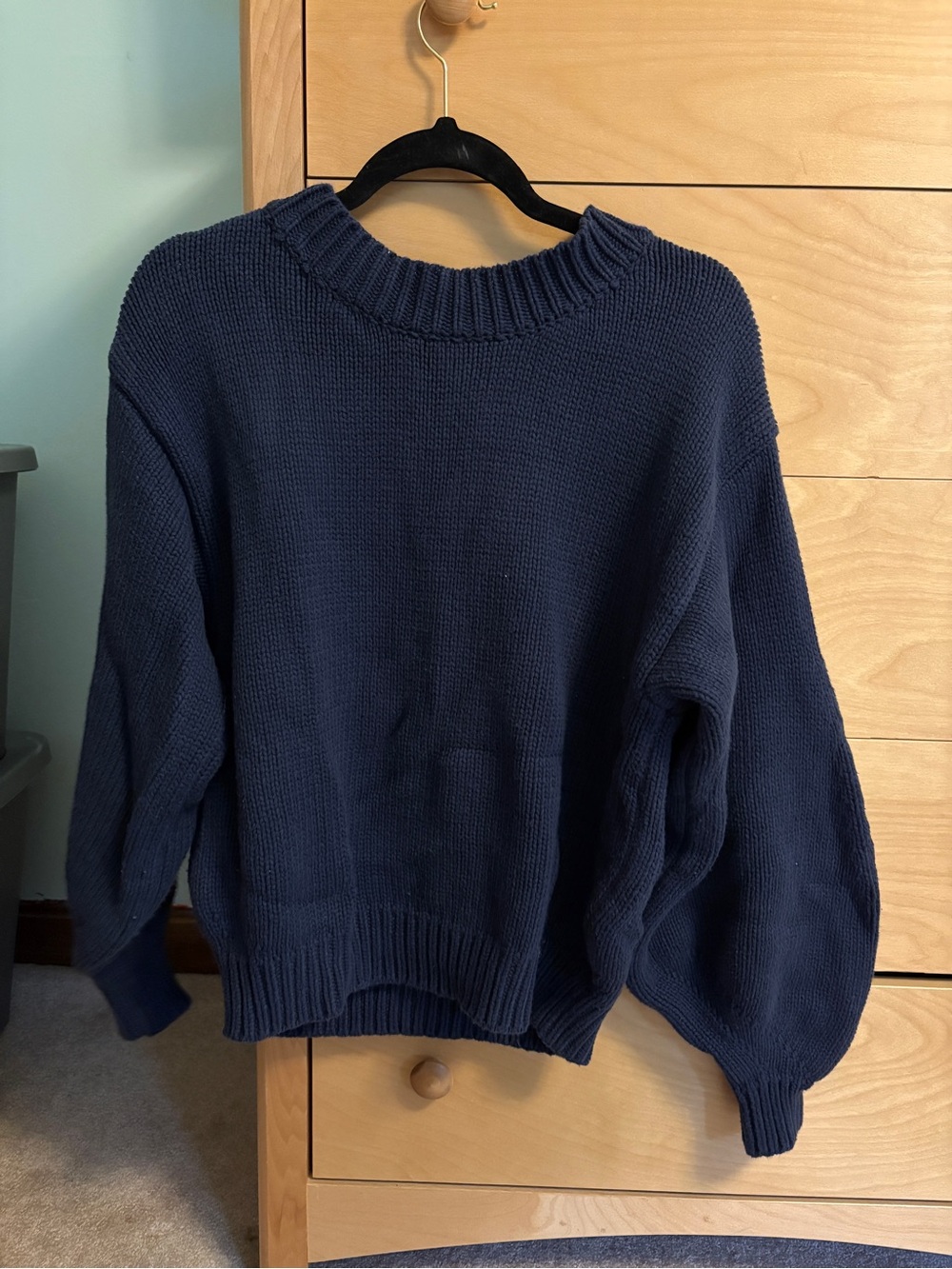 Princess Polly Navy Crewneck Knit Sweater